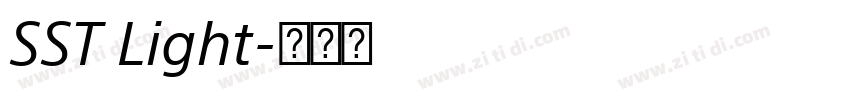 SST Light字体转换